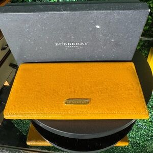 Burberry Ochre Leather Wallet